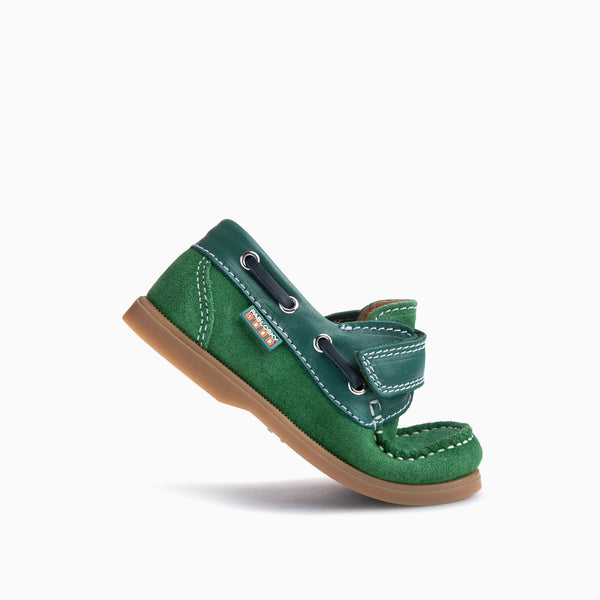 Pablosky Náuticos De Niño Pablosky Verdes De Piel Con Cierre Adherente 128890