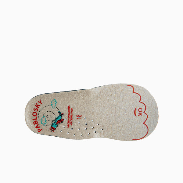 Pablosky Preandantes De Bebé Unisex Pablosky Azules De Piel Con Cierre Adherente 017825