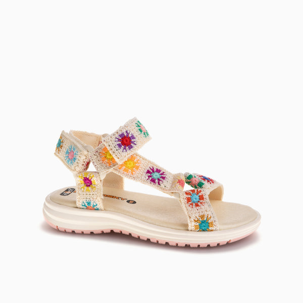 pablosky Sandalias de Niña Pablosky color Beige con Cierre Adherente 981830 pablosky Sandalias de Niña Pablosky color Beige con Cierre Adherente 981830