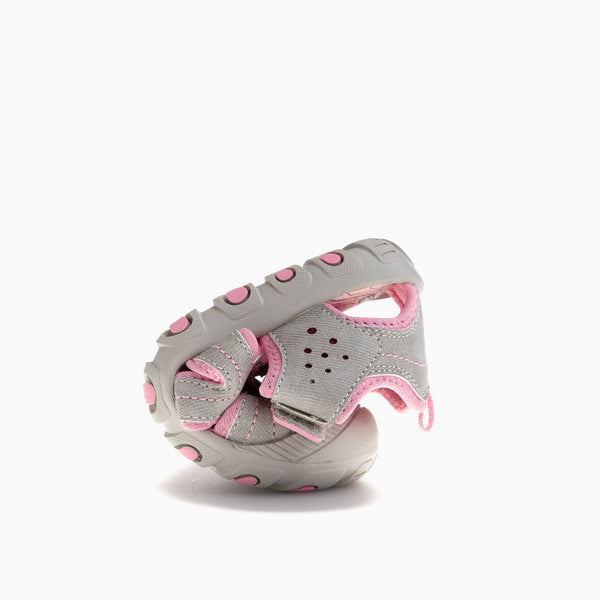 Pablosky Sandalias De Niña Pablosky Color Gris Con Cierre Adherente 981955