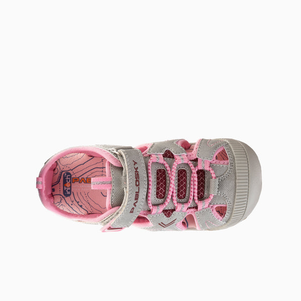 Pablosky Sandalias De Niña Pablosky Color Gris Con Cierre Adherente 981955