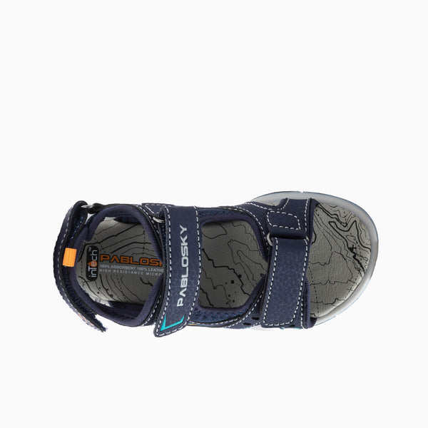 Pablosky Sandalias De Niño Pablosky Azules Con Cierre Adherente 976520
