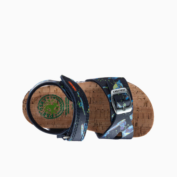 Pablosky Sandalias De Niño Pablosky Azules De Materiales Recicladas Con Cierre Adherente 512920