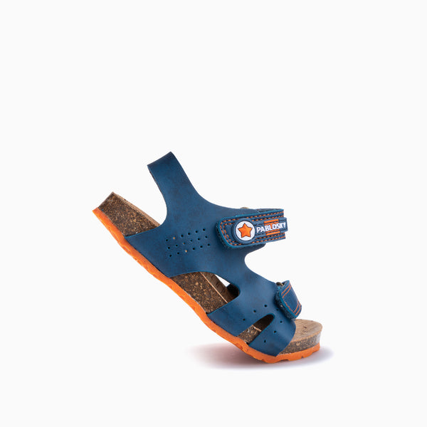 Pablosky Sandalias De Niño Pablosky Azules De Materiales Recicladas Con Cierre Adherente 512740