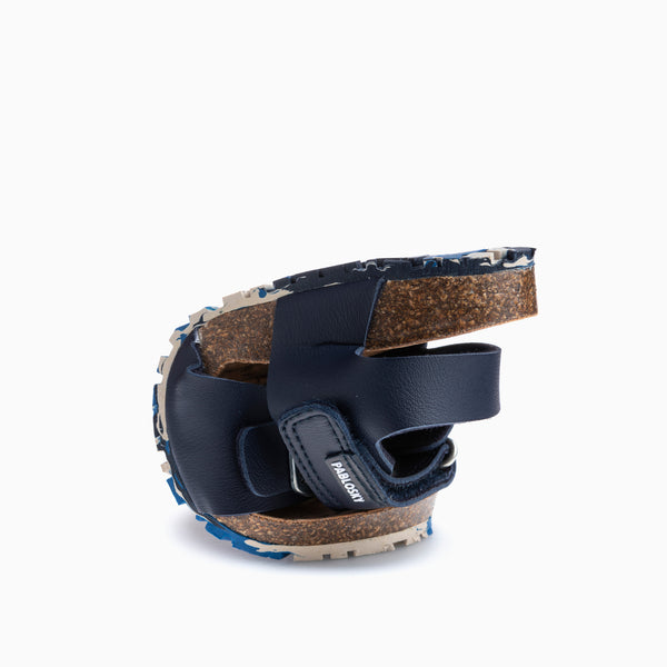 Pablosky Sandalias De Niño Pablosky Azules De Materiales Recicladas Con Cierre Adherente 512820