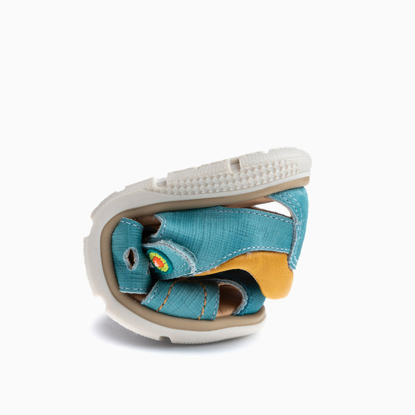 Pablosky Sandalias De Niño Pablosky Azules De Piel Con Cierre Adherente 514044