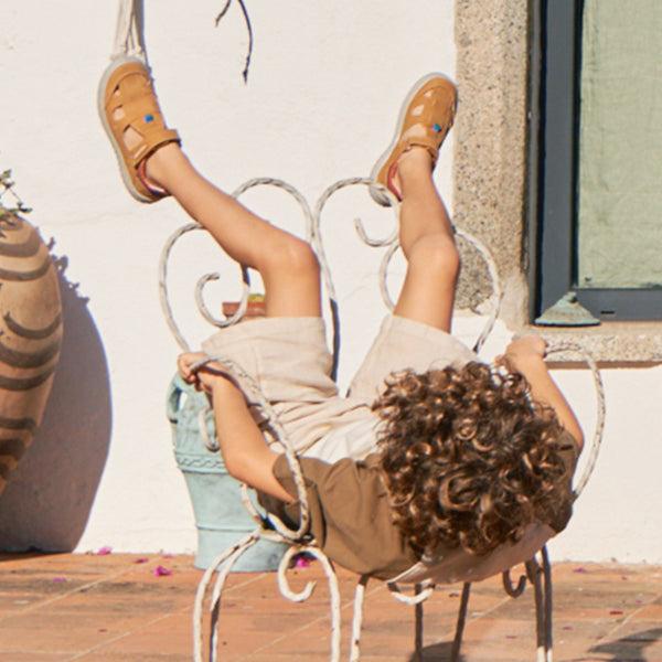 Pablosky Sandalias De Niño Pablosky Color Amarillo De Leader-tech Con Cierre Adherente 207883