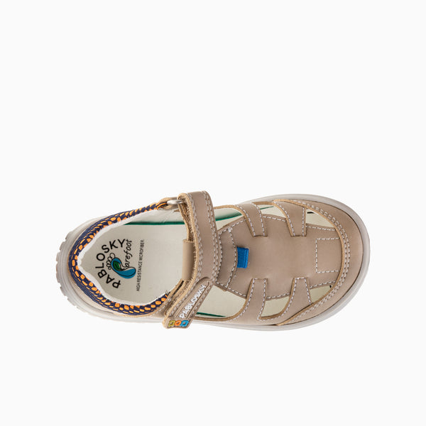 Pablosky Sandalias De Niño Pablosky Color Beige De Leader-tech Con Cierre Adherente 207843