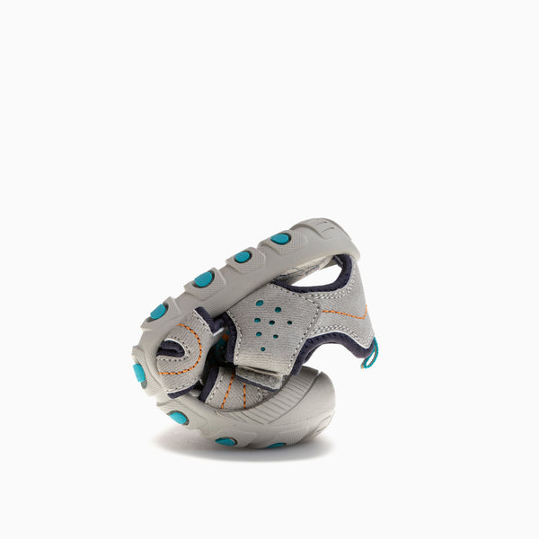 Pablosky Sandalias De Niño Pablosky Color Gris Con Cierre Adherente 981950