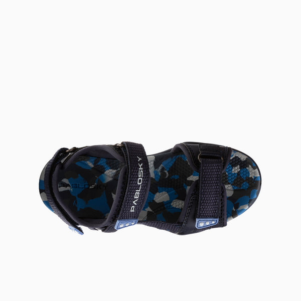 Pablosky Sandalias De Niño Pablosky Color Marino Con Cierre Adherente 982020