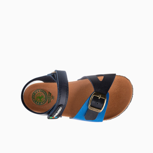 Pablosky Sandalias De Niño Pablosky Color Marino De Materiales Reciclados Con Cierre Adherente 516520