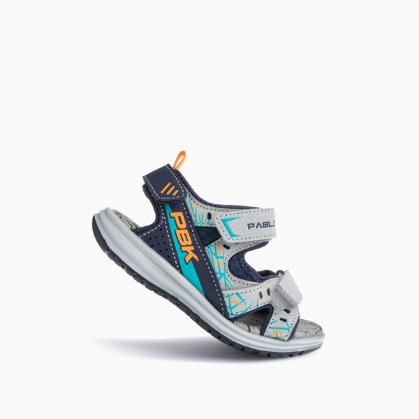 Pablosky Sandalias De Niño Pablosky Grises Con Cierre Adherente 976530