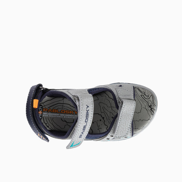 Pablosky Sandalias De Niño Pablosky Grises Con Cierre Adherente 976530