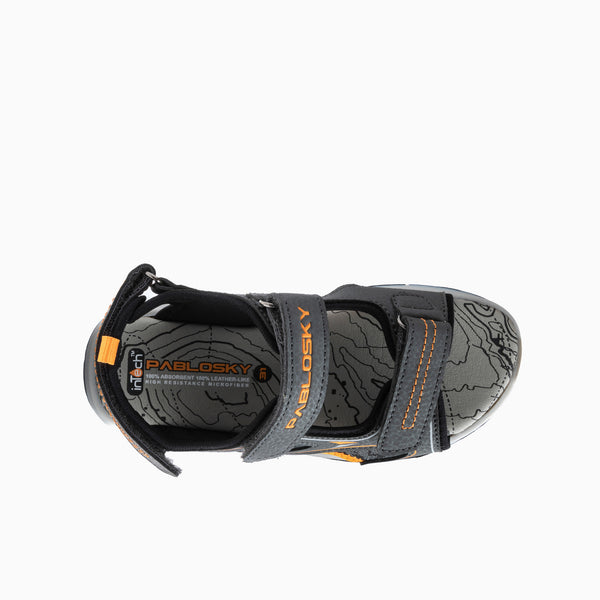 Pablosky Sandalias De Niño Pablosky Grises Con Cierre Adherente 976958