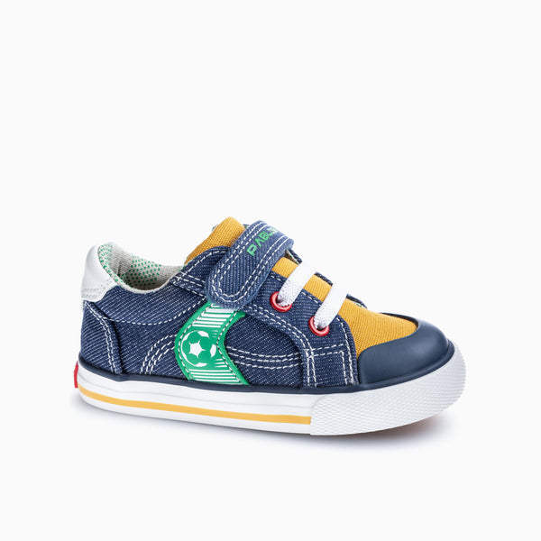 pablosky Zapatillas de Lona de Bebé Niño Pablosky azules con Cierre Adherente 975010