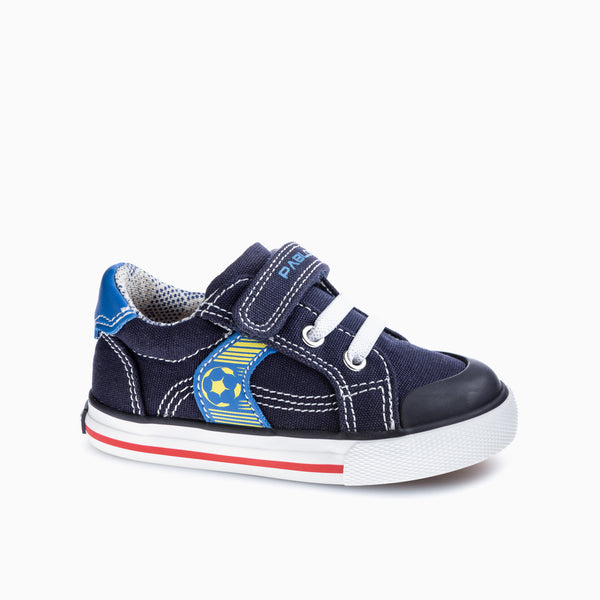 pablosky Zapatillas de Lona de Bebé Niño Pablosky azules con Cierre Adherente 975020