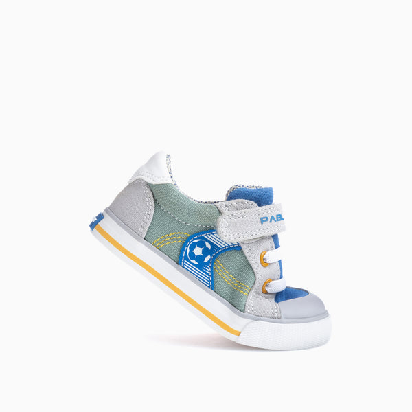 Pablosky Zapatillas De Lona De Bebé Niño Pablosky Verdes Con Cierre Adherente 975030