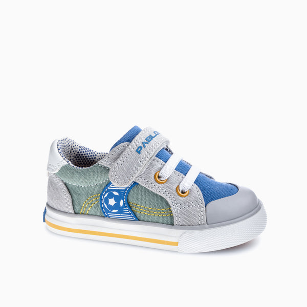 pablosky Zapatillas de Lona de Bebé Niño Pablosky verdes con Cierre Adherente 975030