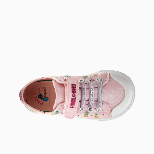 Pablosky Zapatillas De Lona De Niña Pablosky Color Rosa Con Cierre Adherente 981370