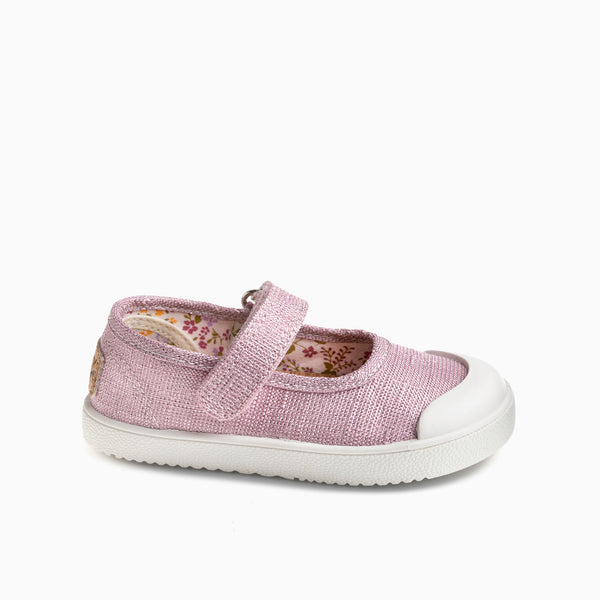 pablosky Zapatillas de Lona de Niña Pablosky color Rosa con Cierre Adherente 979670