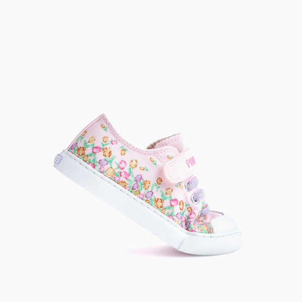 Pablosky Zapatillas De Lona De Niña Pablosky Rosas Con Cierre Adherente 976470