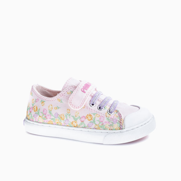 pablosky Zapatillas de Lona de Niña Pablosky rosas con Cierre Adherente 976470