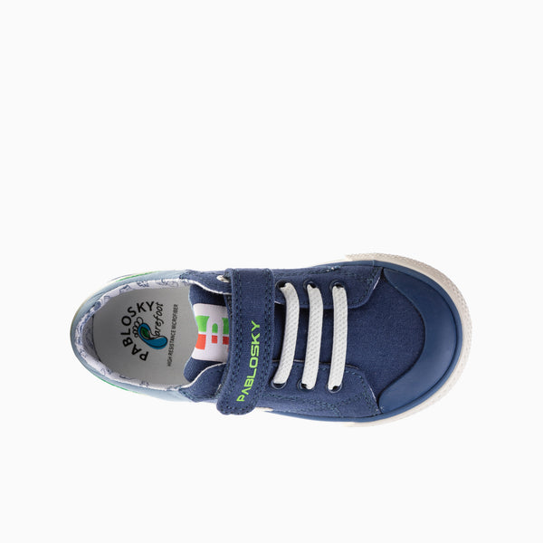 Pablosky Zapatillas De Lona De Niño Pablosky Color Azul Con Cierre Adherente 981010