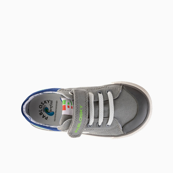 Pablosky Zapatillas De Lona De Niño Pablosky Color Gris Con Cierre Adherente 981090