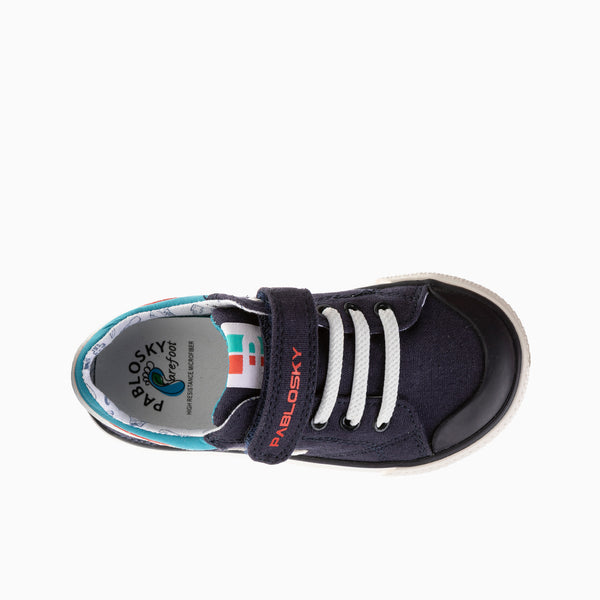 Pablosky Zapatillas De Lona De Niño Pablosky Color Marino Con Cierre Adherente 981020