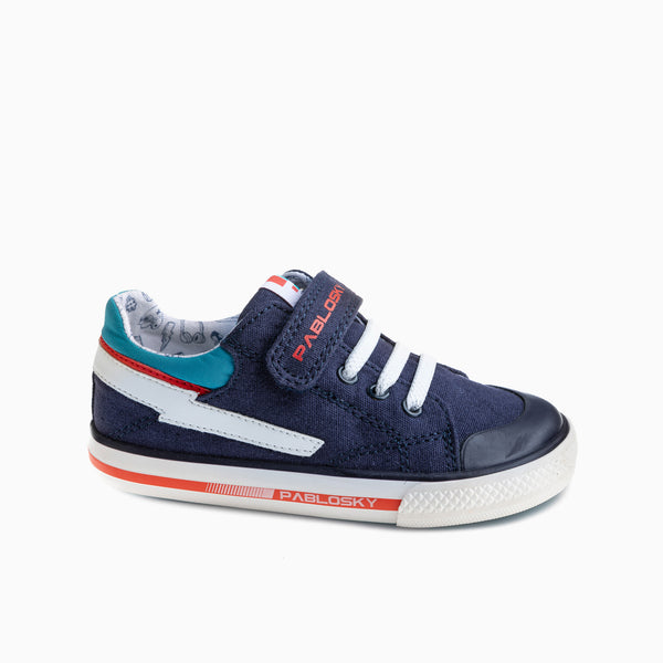 pablosky Zapatillas de Lona de Niño Pablosky color Marino con Cierre Adherente 981020