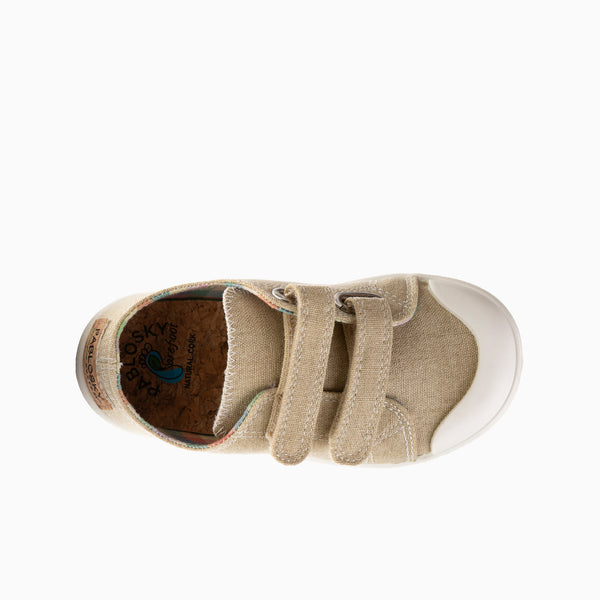 Pablosky Zapatillas De Lona Unisex Pablosky Color Beige Con Cierre Adherente 980130