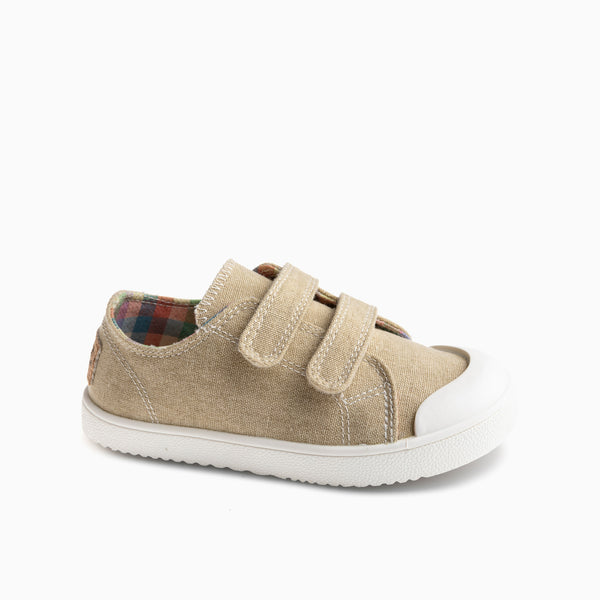 pablosky Zapatillas de Lona Unisex Pablosky color Beige con Cierre Adherente 980130