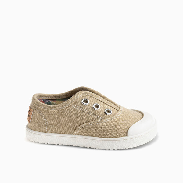 pablosky Zapatillas de Lona Unisex Pablosky color Beige con Elástico 979830