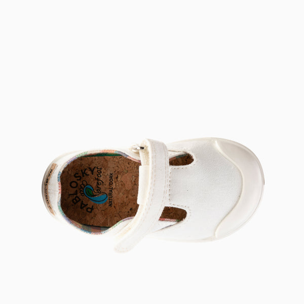 Pablosky Zapatillas De Lona Unisex Pablosky Color Blanco Con Cierre Adherente 979900