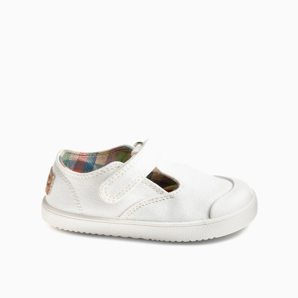 pablosky Zapatillas de Lona Unisex Pablosky color Blanco con Cierre Adherente 979900