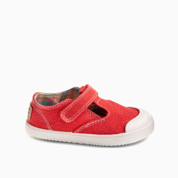 pablosky Zapatillas de Lona Unisex Pablosky color Rojo con Cierre Adherente 979960