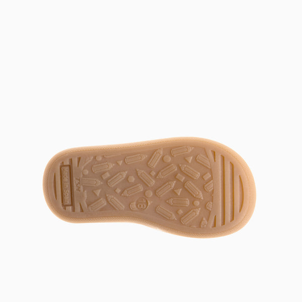 Pablosky Zapatos Casual De Bebé Unisex Pablosky Color Amarillo De Piel Con Cierre Adherente 044482