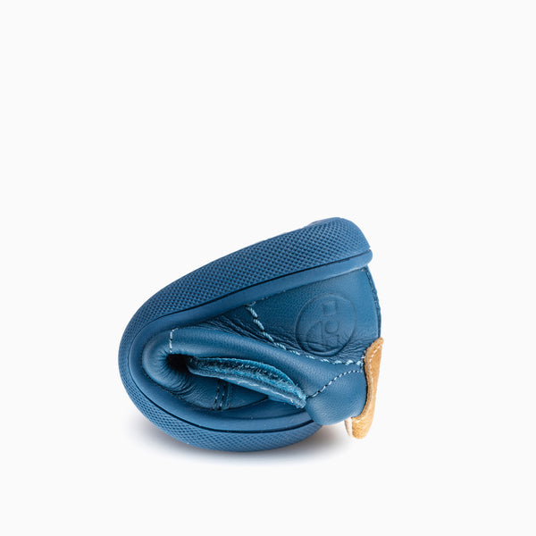 Pablosky Zapatos Casual De Bebé Unisex Pablosky Color Azul De Piel Con Cierre Adherente 044442