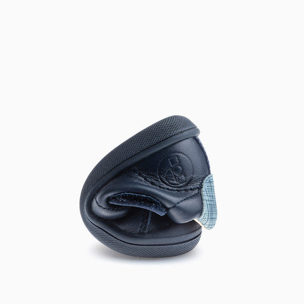 Pablosky Zapatos Casual De Bebé Unisex Pablosky Color Azul De Piel Con Cierre Adherente 044422