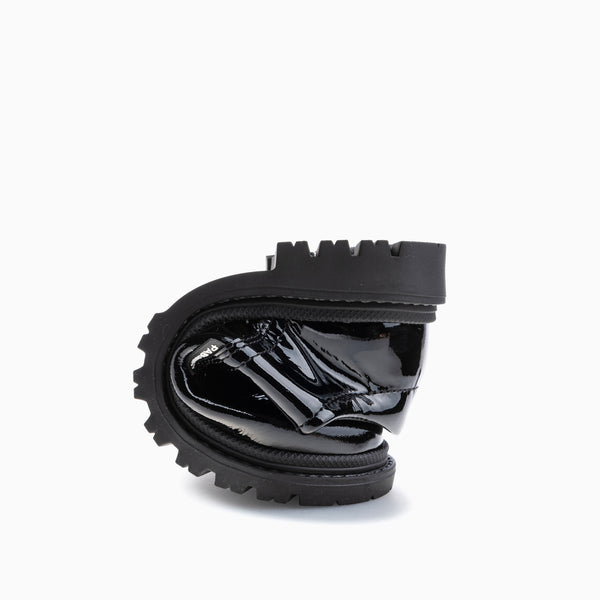 Pablosky Zapatos Casual De Niña Pablosky Color Negro De Piel Con Cordones 356519