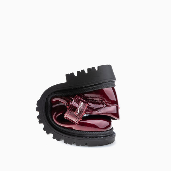 Pablosky Zapatos Casual De Niña Pablosky Color Rojo De Piel Con Cierre Adherente 356269