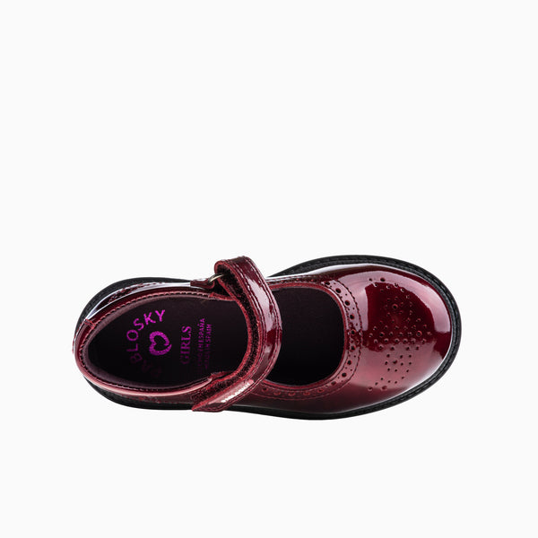 Pablosky Zapatos Casual De Niña Pablosky Color Rojo De Piel Con Cierre Adherente 356269