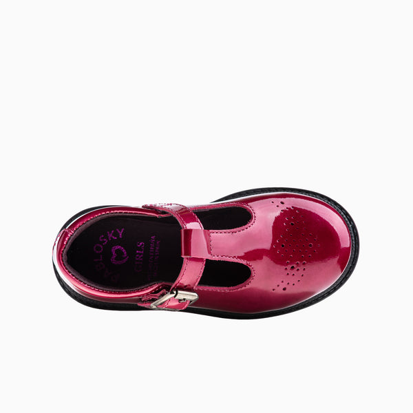 Pablosky Zapatos Casual De Niña Pablosky Color Rojo De Piel Con Hebilla 356177