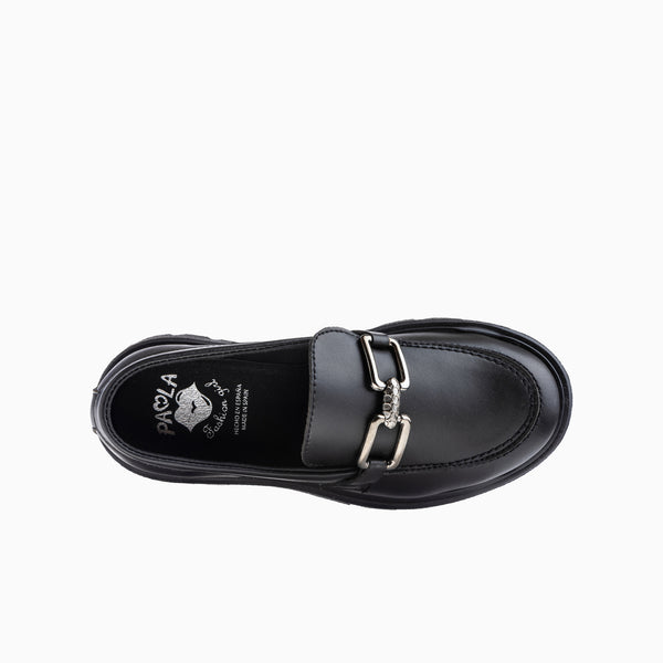 Pablosky Zapatos Casual De Niña Paola Color Negro De Leader-tech 873015