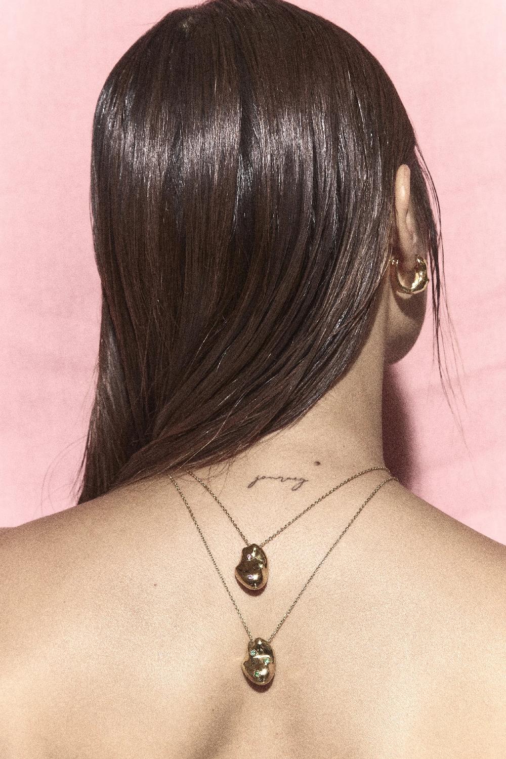 Pacharee Golden Jahn Chain Necklace