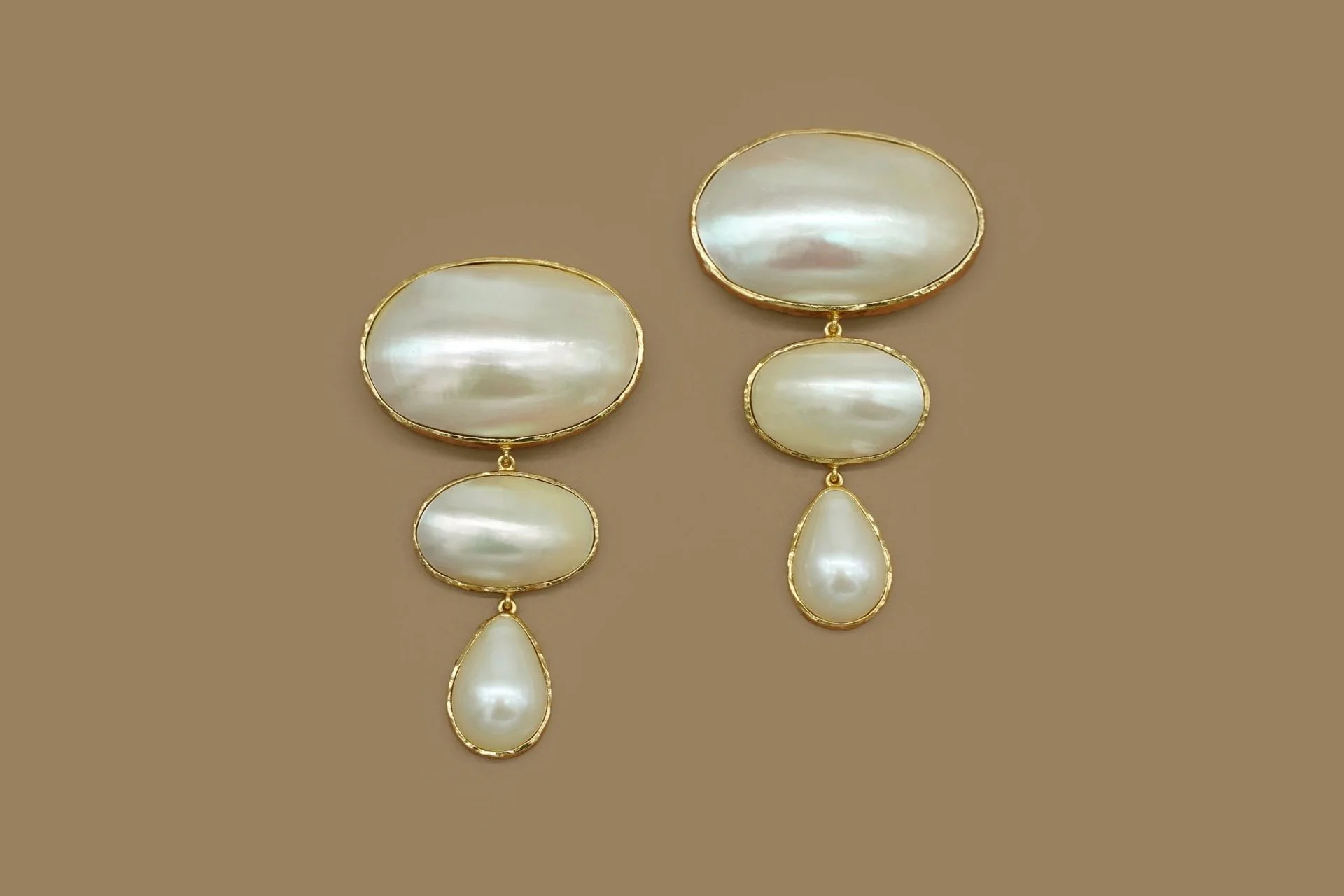 pacharee Mabe Oval Dangling Earrings