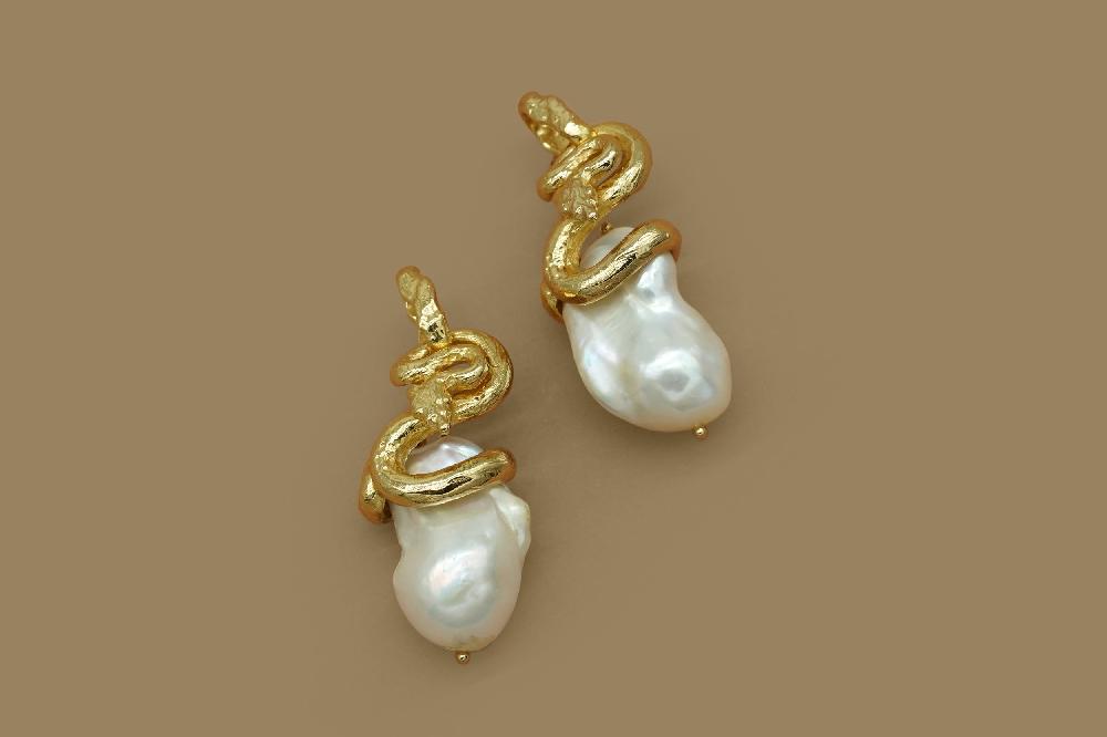 Pacharee Naga Baroque Pearl Earrings