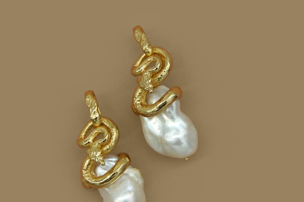 Pacharee Naga Baroque Pearl Earrings