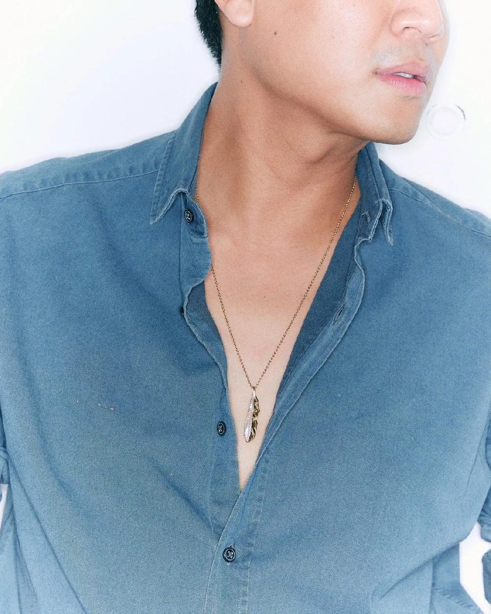 Pacharee Pearl Feather Chain Necklace