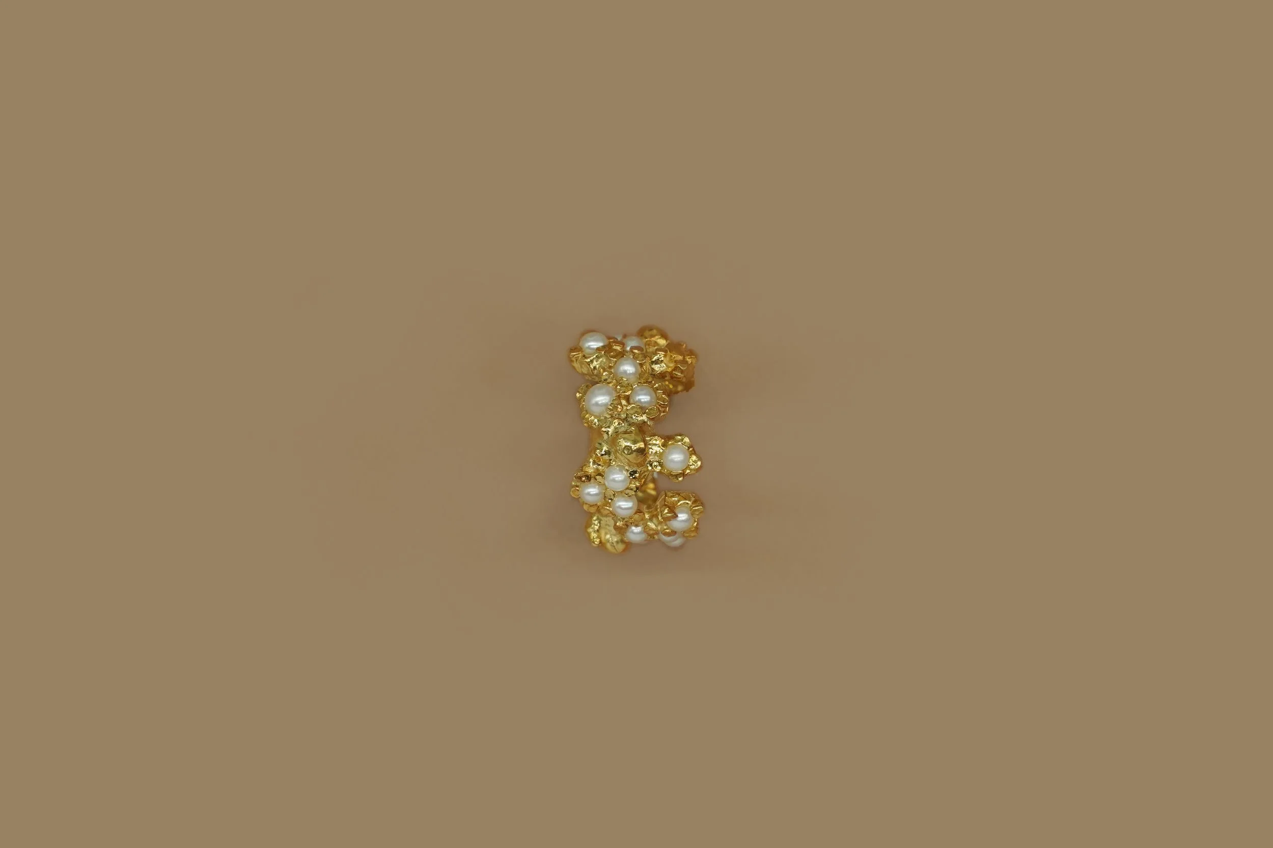 Pacharee Pearl Floret Cluster Ear Cuff